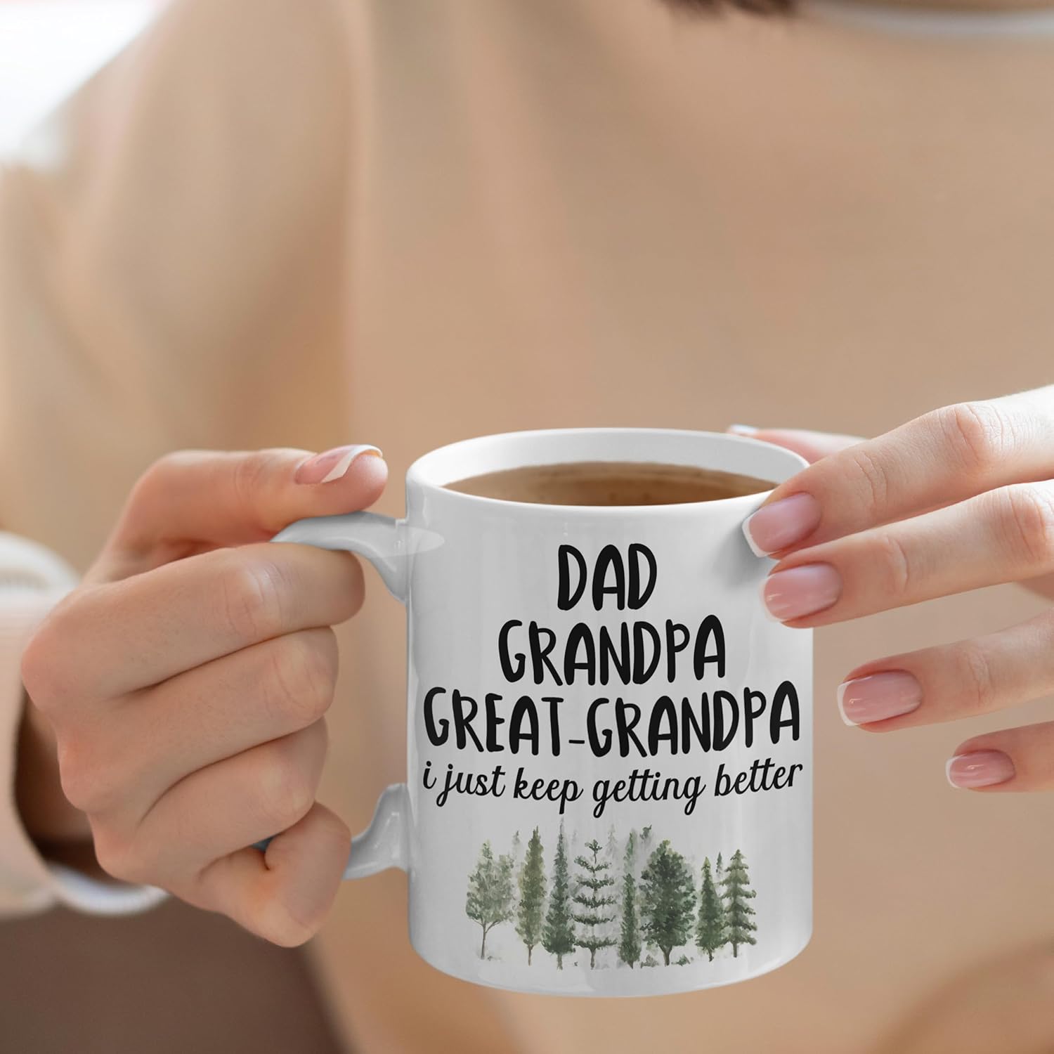 Great Grandpa Mug - Father's Day Mug Gifts for Great Grandpa Dad, Dad Father Grandpop Ceramic Coffee Mug 11 oz - Image 4