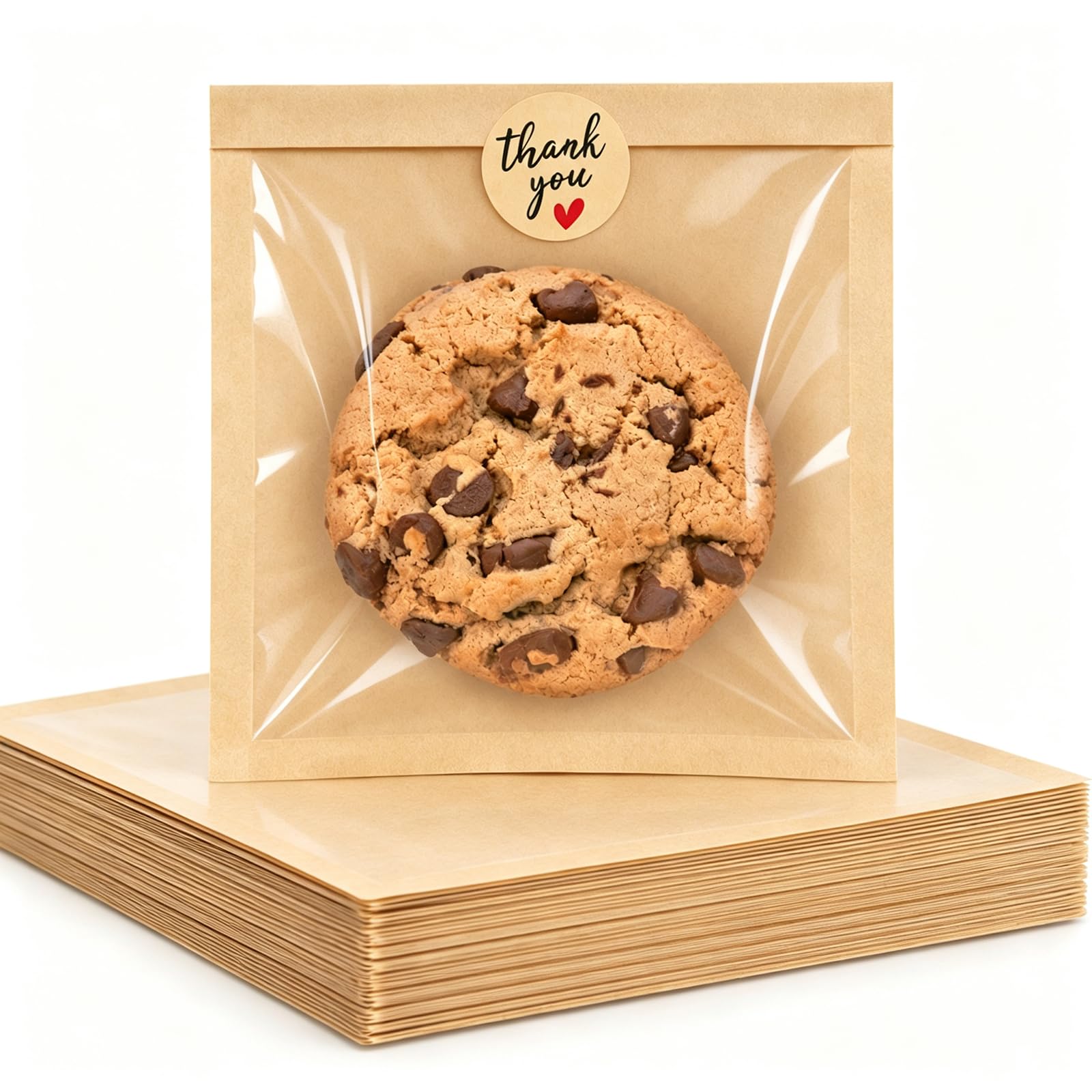 Foranda 200 Pack Heat Sealable Cookie Sleeves