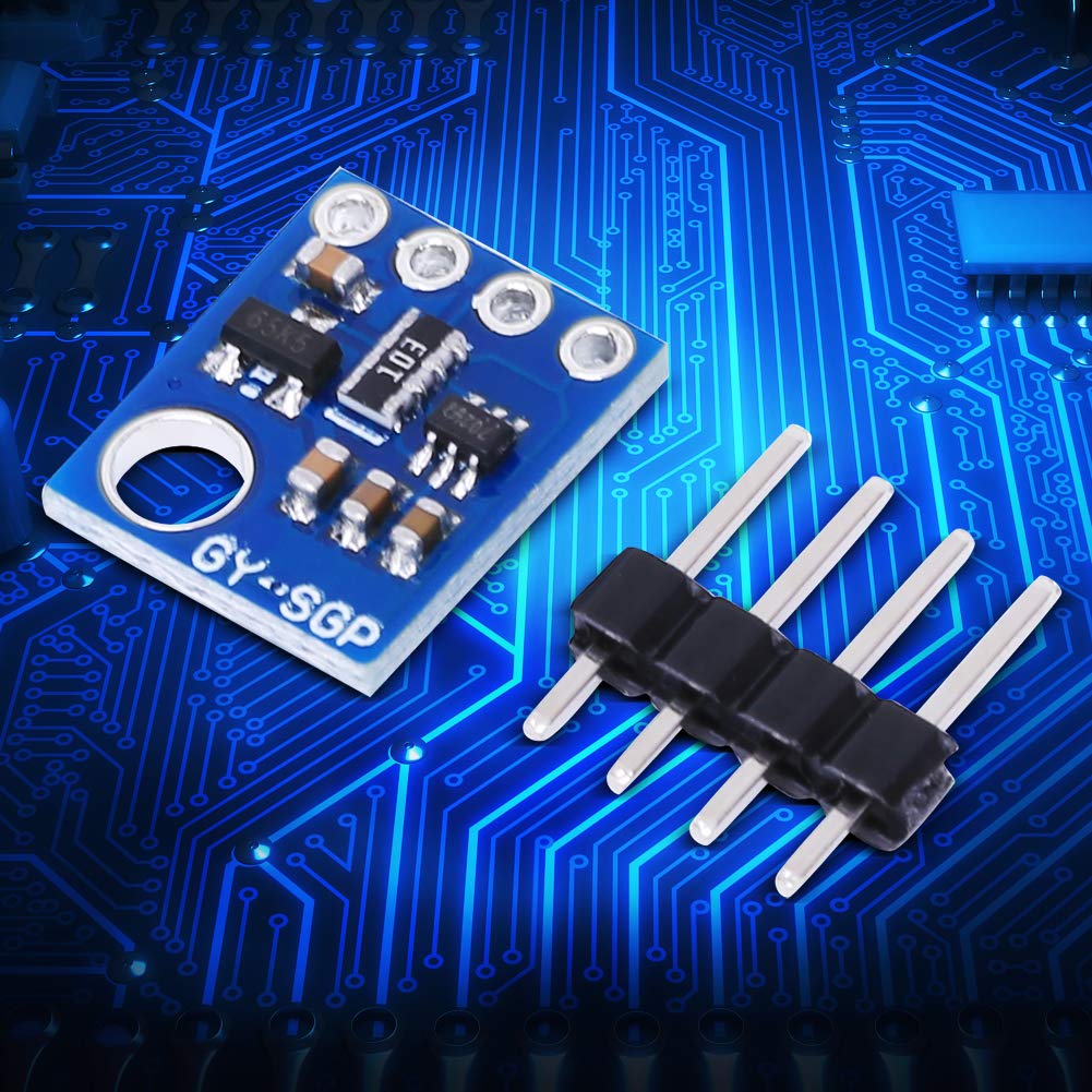 Ejoyous Czujnik tlenku metalu, aplikacje IoT, łatwa integracja, chip czujnika z wieloma komponentami, stabilna praca, w pełni skalibrowane sygnały, moduł czujnika jakości powietrza. Wbudowany w Eco2