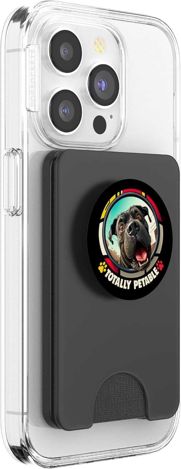 Cane Corso Owner Design with a Totally Petable Cane Corso PopSockets PopWallet for MagSafe image 4