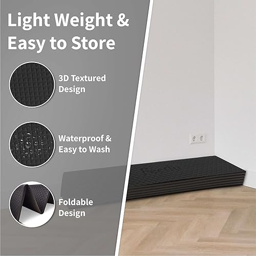 Vista 4 de Foldable Wide & Large Yoga Mat Cushioned, Compact & Easy to Store 6mm & 8mm Thick For Home, Gym, Travel, Yoga, Pilates & Floor Exercises