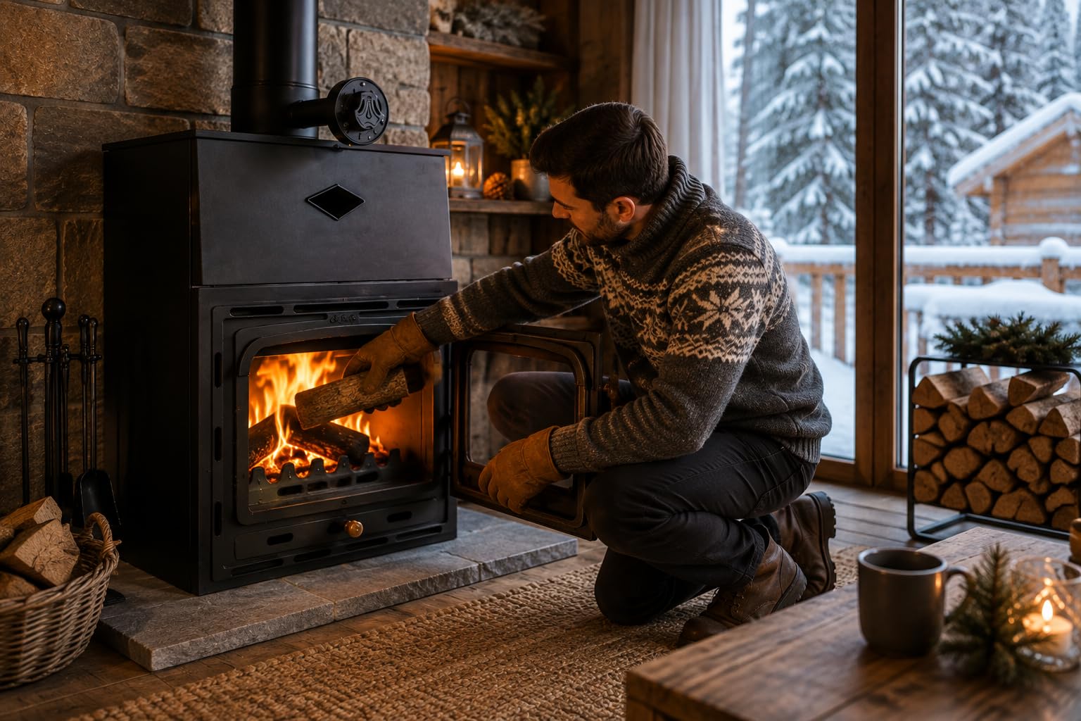 Prity cm, inserto per camino, potenza di riscaldamento 13,5 kW, efficienza A, tubo per fumo Ø 150 mm, porta in ghisa, forno a legna compatto per ambienti di piccole e medie dimensioni