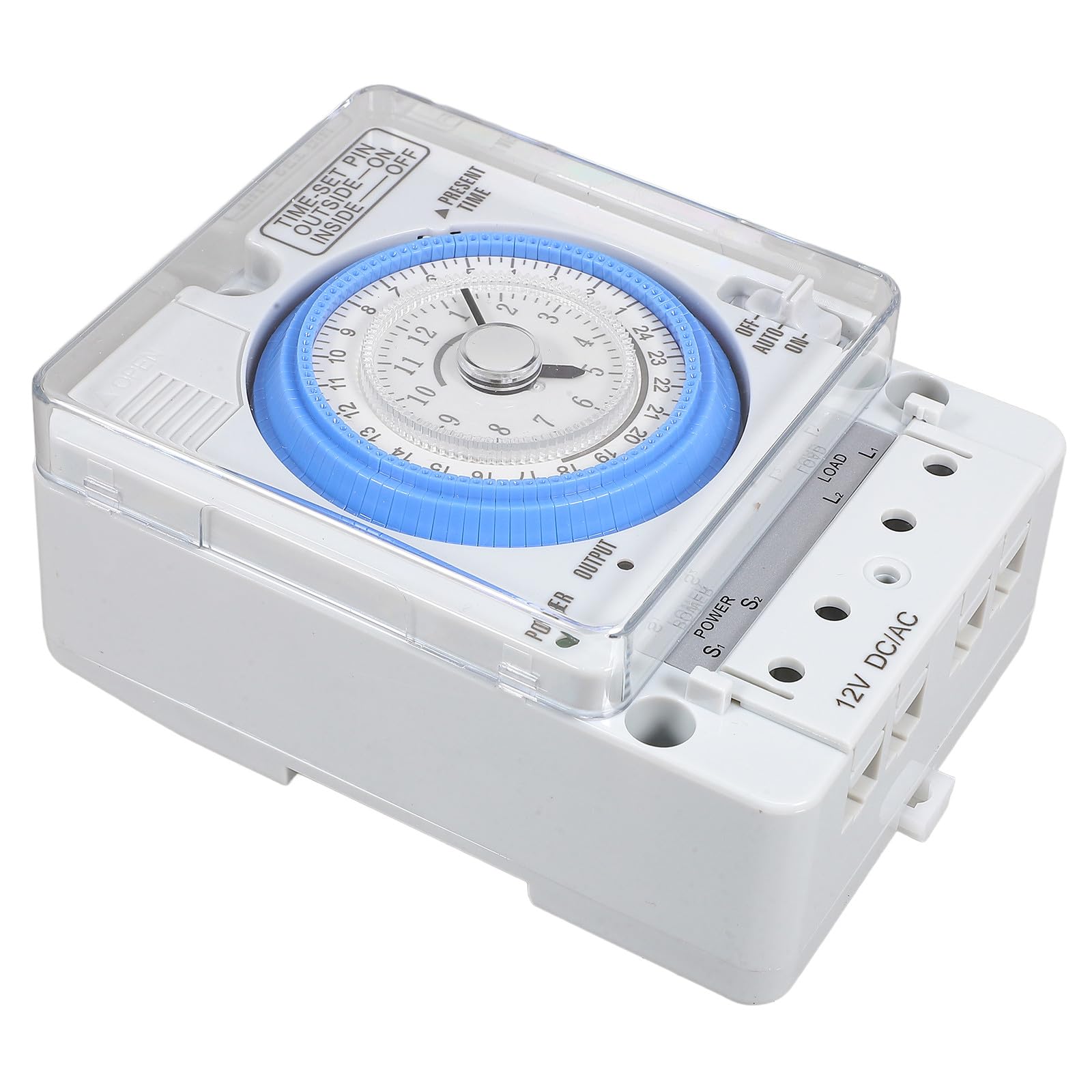 Minuterie mécanique Healvian compacte blanche en PC pour le contrôle du temps