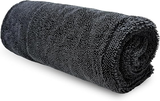 Car Microfiber Towels, 23.6" 15.7" Ultra Absorbent Drying Towel Twisted-Loop Detailing Cloth, 1200GSM Thick Cleaning Cloth Scratch-Free Quick Dry Towel for Car Truck SUV