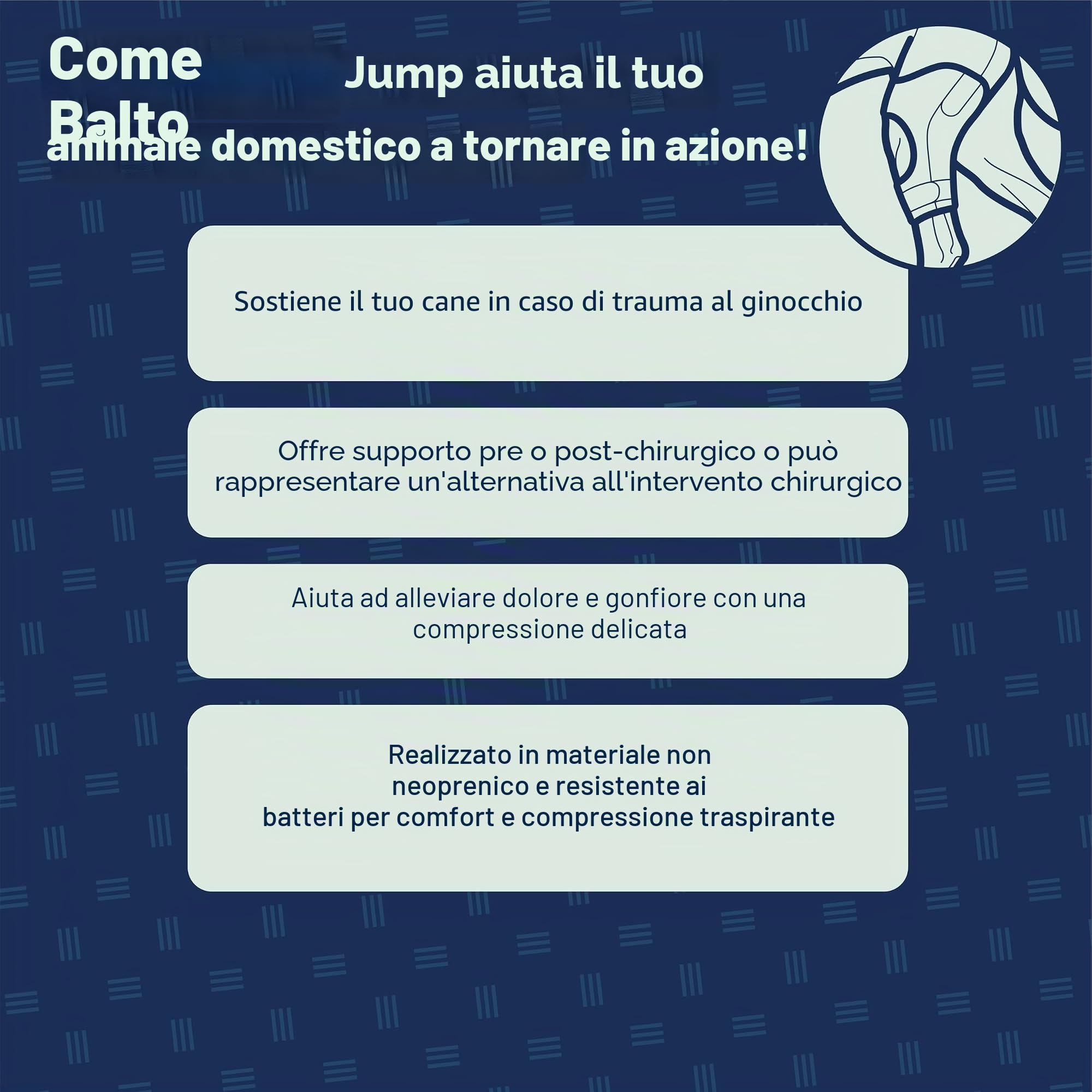 Balto - BT Jump Tutore Ginocchio SINISTRO M Tutore M