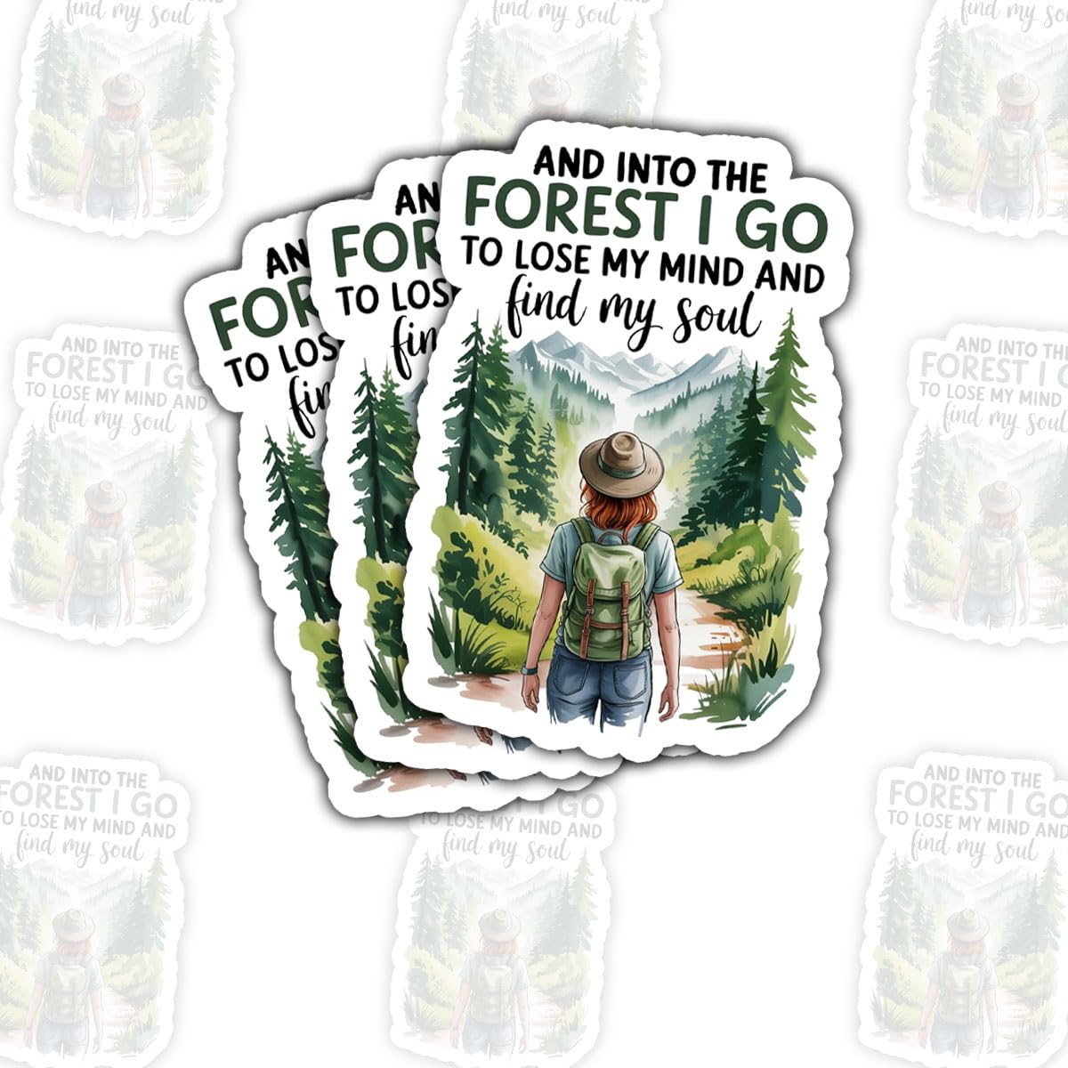Autocollants randonnée Into The Forest : cadeau idéal pour les amoureux de nature