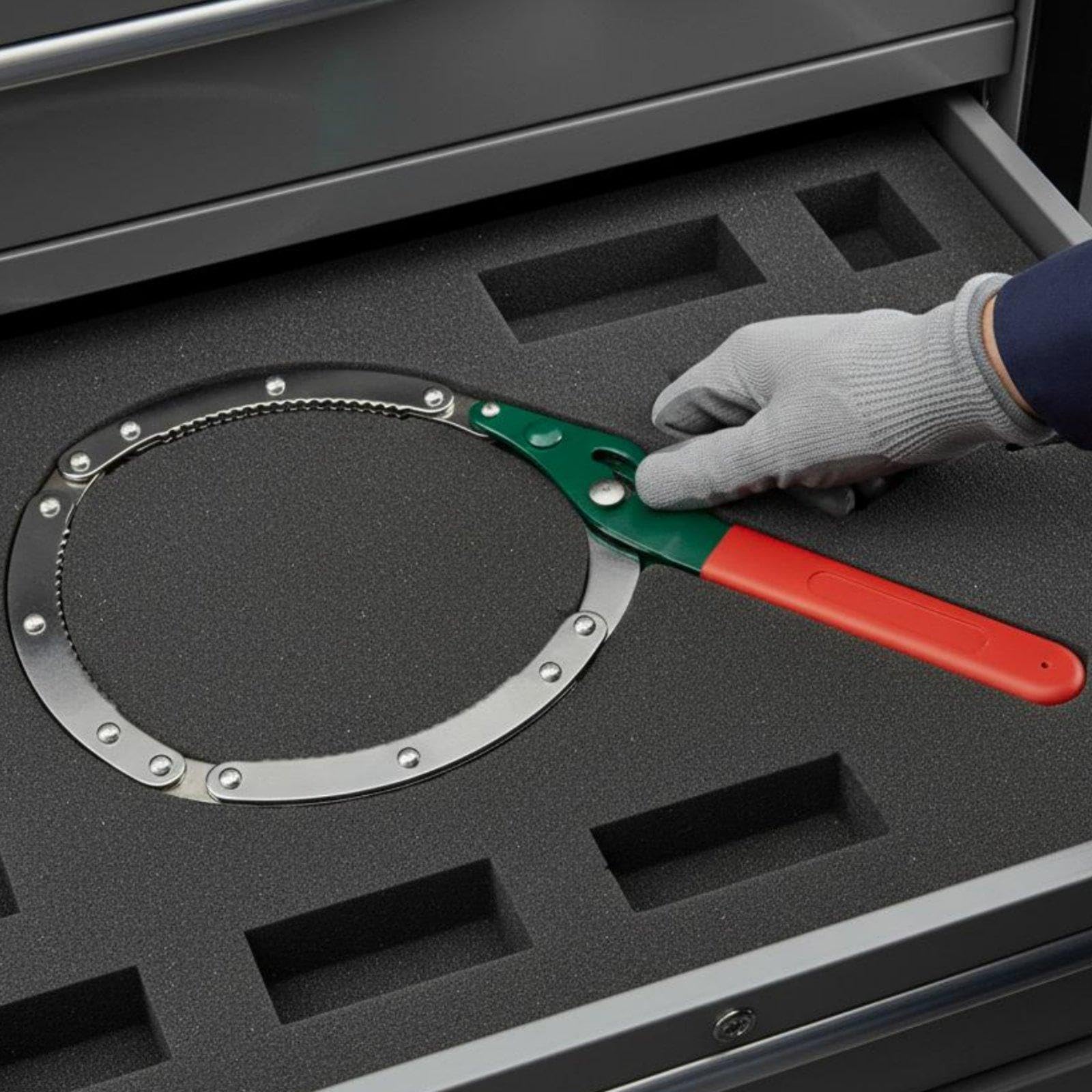 Vaschetta di Raccolta Olio per Manutenzione Veicoli, Contenitore per con Chiave per Officina Auto E