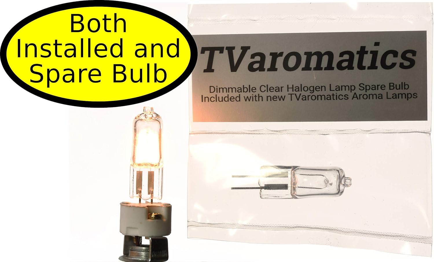 TVaromatics Amber Flared Glass Electric Aroma Lamp Oil and Wax Tart Warmer