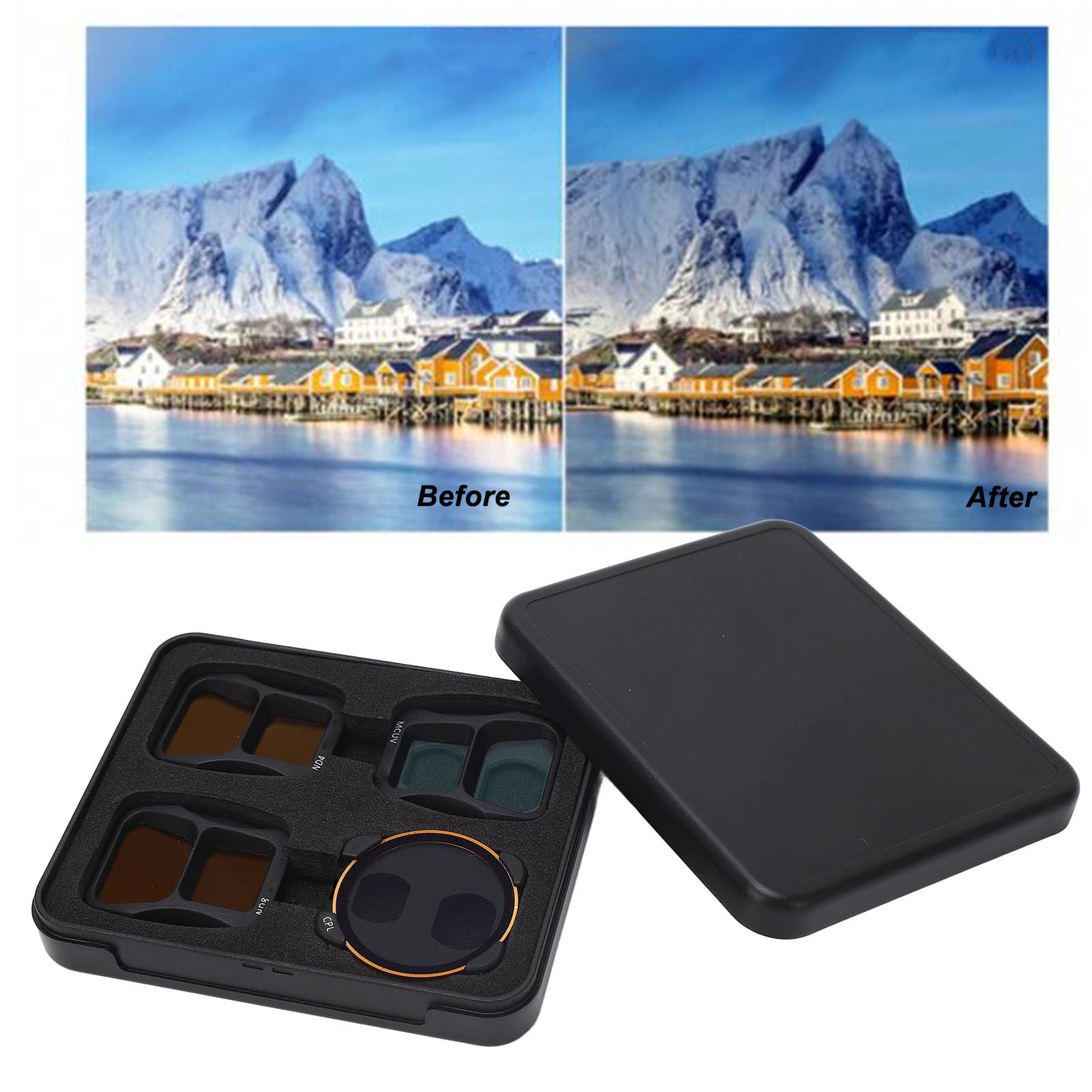 Juego de filtros para drones, filtros profesionales de vidrio óptico MCUV CPL ND4 ND8 para entusiastas de la fotografía AIR 3