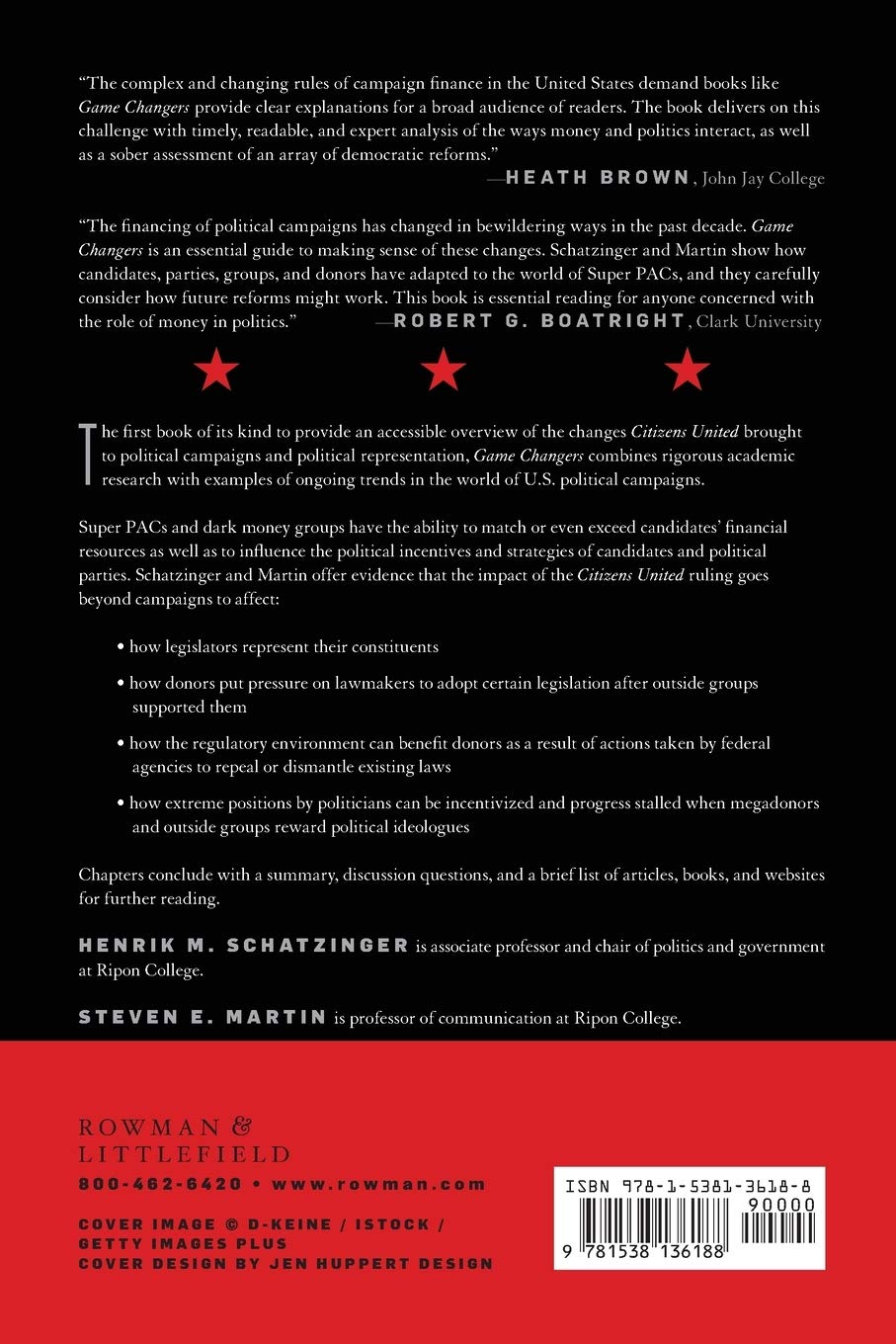 Game Changers: How Dark Money and Super PACs Are Transforming U.S.  Campaigns : Schatzinger, Henrik M.: Amazon.de: Bücher