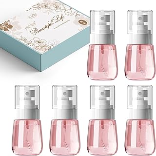 スプレーボトル 30ml 6本セットスプレー容器 PETG素材 小分けボトル 霧吹き 極細ミスト 多機能詰替ボトル 詰替え容器 携帯便利 旅行 化粧品 ミニスプレー容器(ピンク)