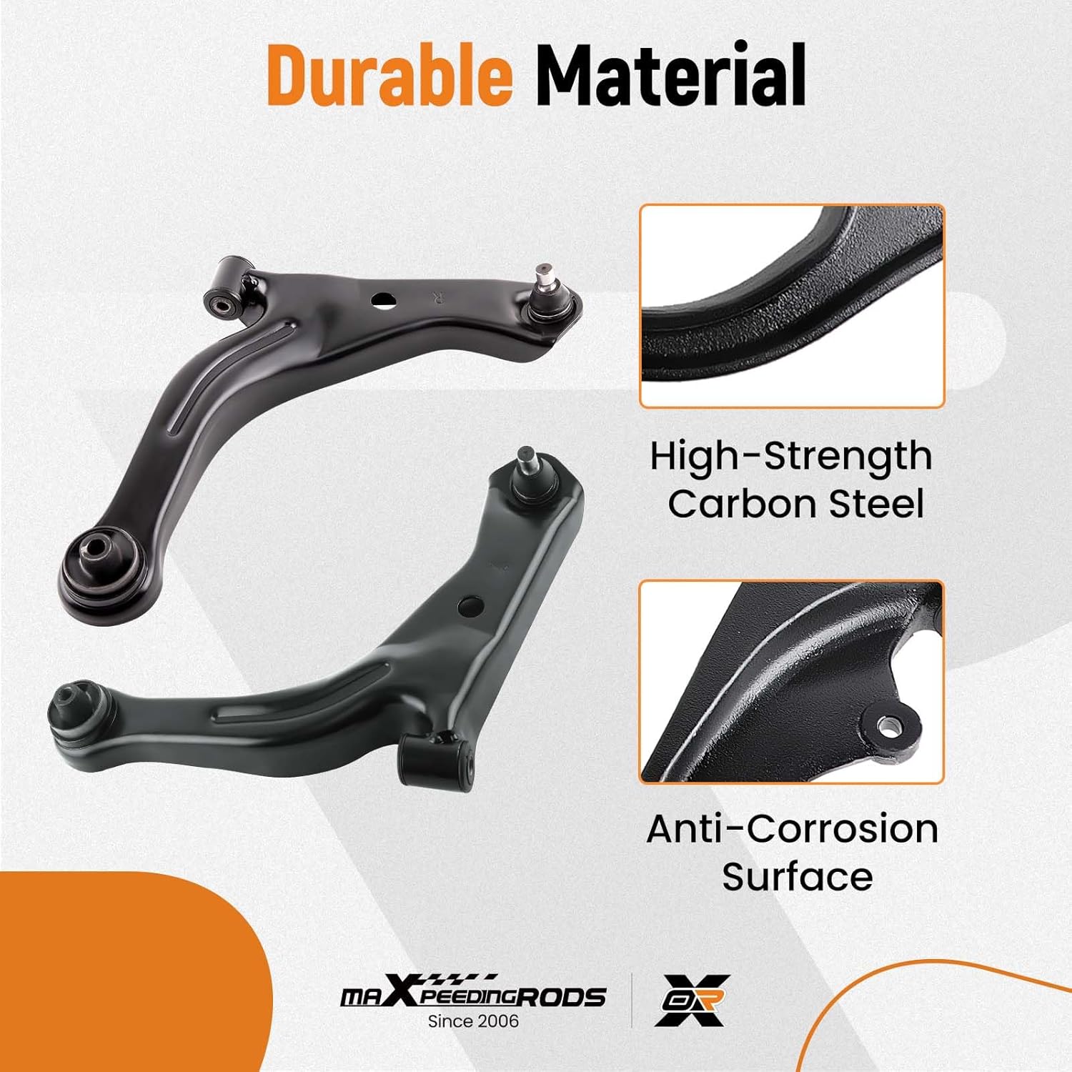 maXpeedingrods 10Pcs Front Lower Control Arm Assembly for Mazda Tribute Ford Escape Mercury Mariner 2005-2009, Lower Control Arms w/Ball Joints+Sway Bar End Links+Inner & Outer Tie Rods+ Boots