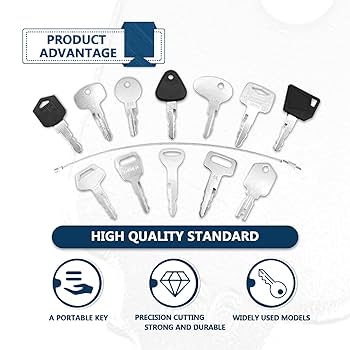 Amazon.com: 12 Forklift Key Set Forklift Keys Master Set