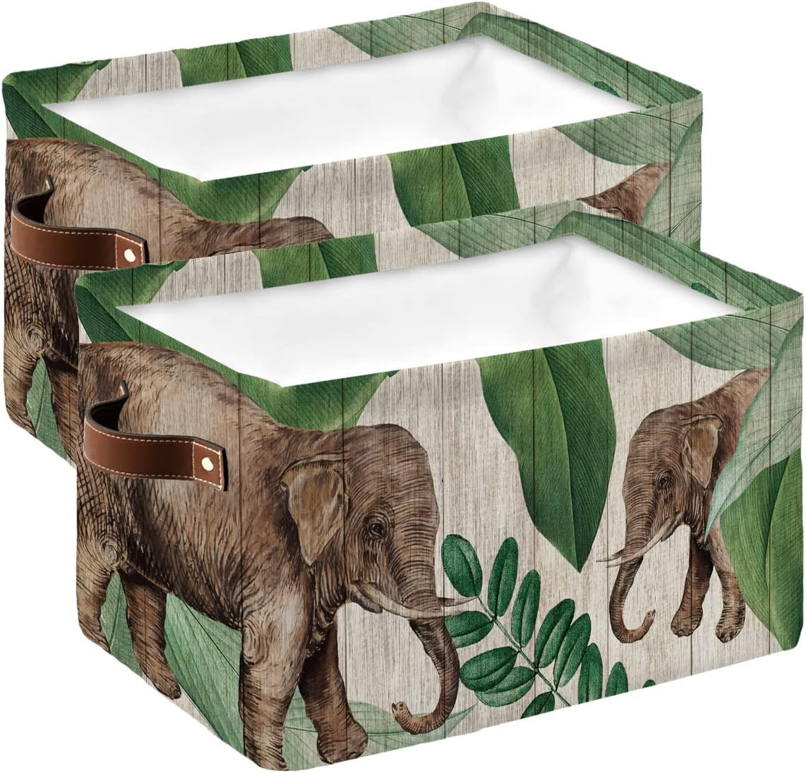 Storage Baskets for Shelves, Foldable Rectangle Storage