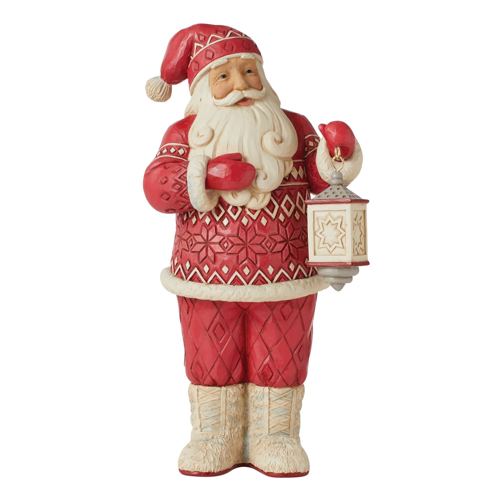 Enesco Heartwood Creek - Nordic Santa Claus Figur mit Laterne