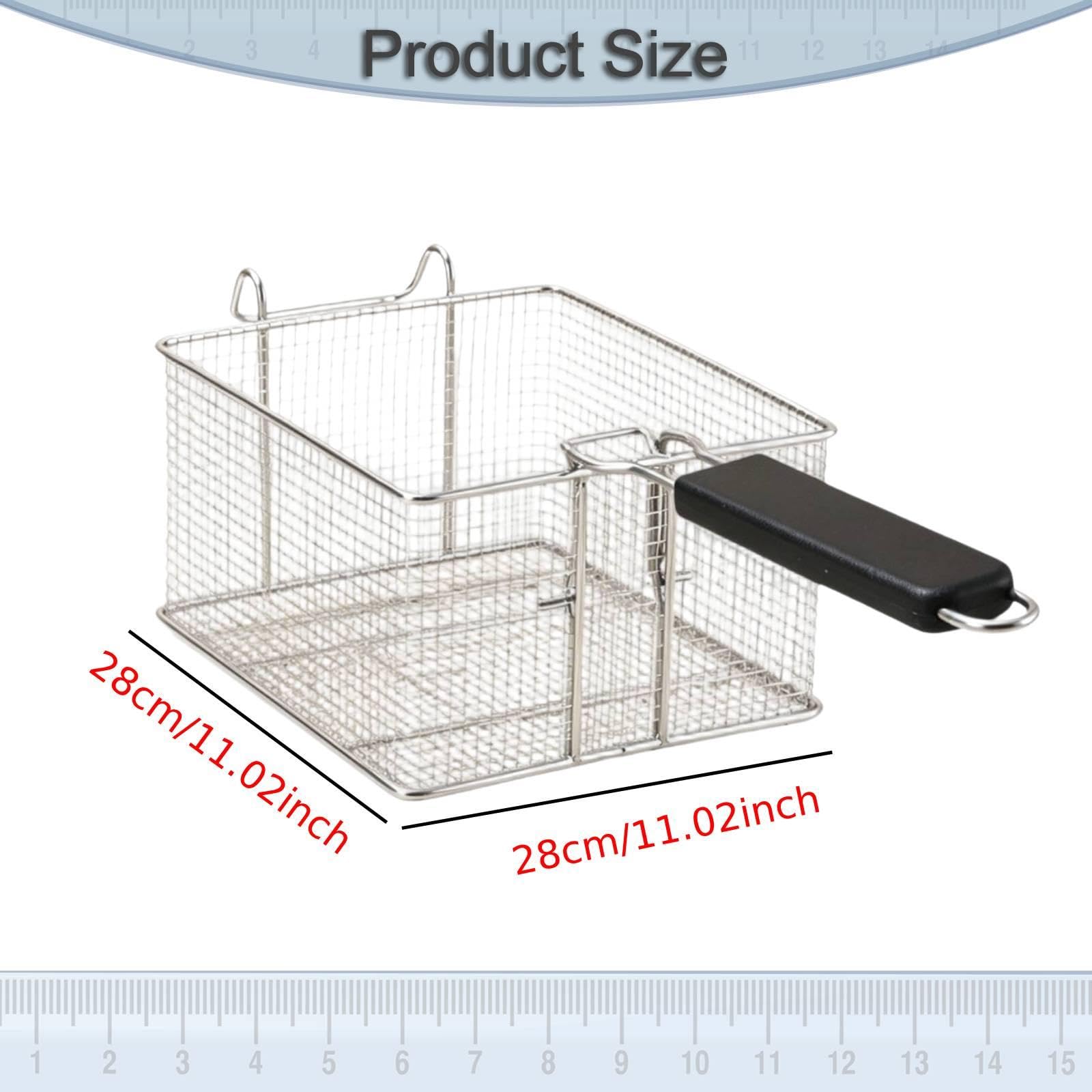 Cesta para freír, freidora, cesta para freír, utensilio cocina para fiestas, cocina, restaurante y hogar, L