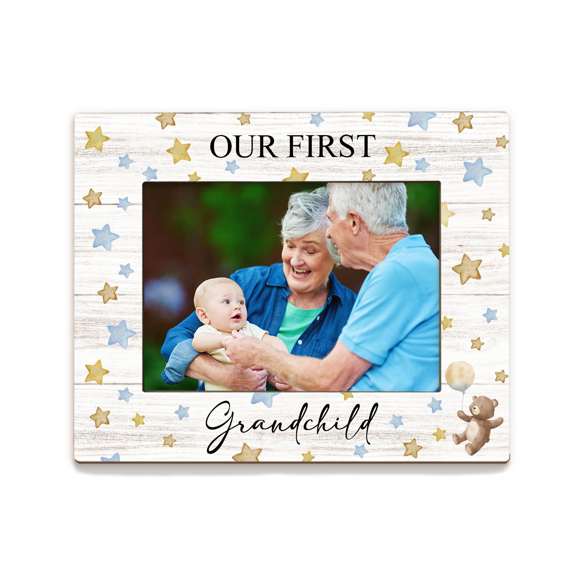 Cadre photo premier petit-enfant : cadeau de naissance pour papy et mamie