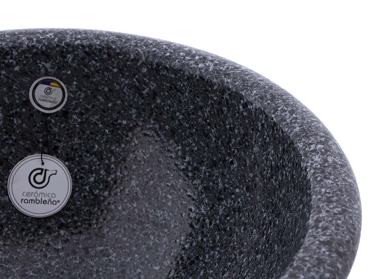 CERÁMICA RAMBLEÑA | Lavabo sobre encimera | Lavabo pequeño | lavabos Redondos | Lavabo encimera | Lavabo suspendido | Modelo 03 | 41x41x18 cm