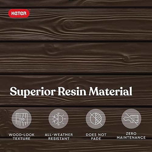 Vista 8 de Keter Solana 70 Gallon Storage Bench Deck Box for Patio Furniture, Front Porch Decor and Outdoor Seating – Perfect to Store Garden Tools