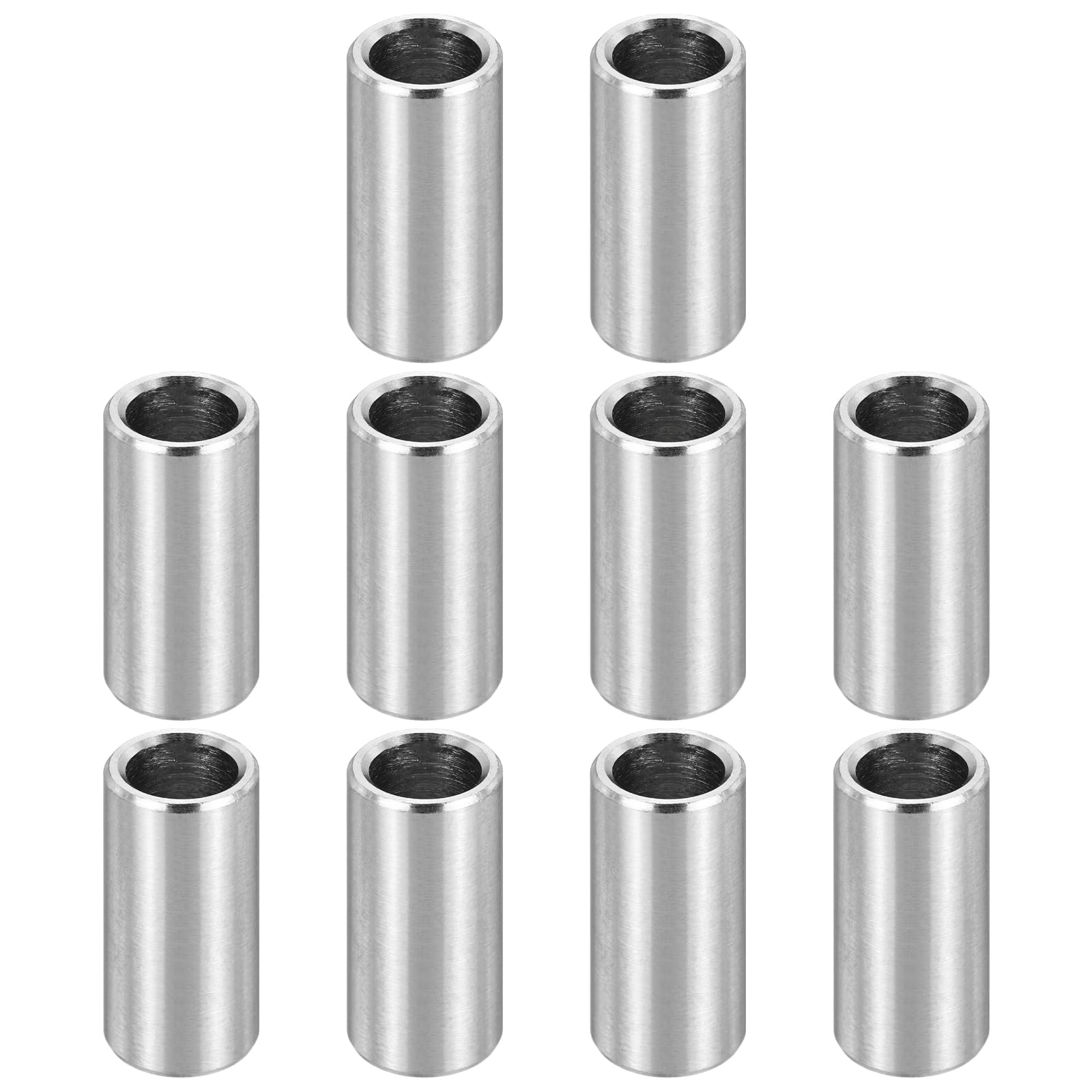 PATIKIL M7 Stainless Steel Spacers, 12Pcs Metal Spacer 7mm ID x 10mm OD x 22mm L Screw Standoff for 1/4" or M7 Screw — image 1