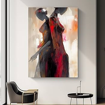 Amazon.com: Yahedoba Abstract double girl oil painting photo