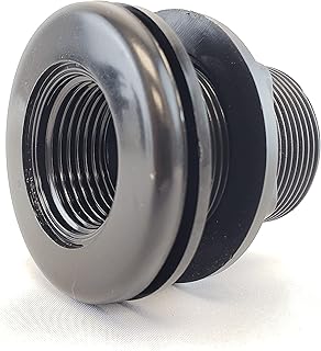 Lifegard Aquatics 1/2-Inch Double Threaded Bulkhead