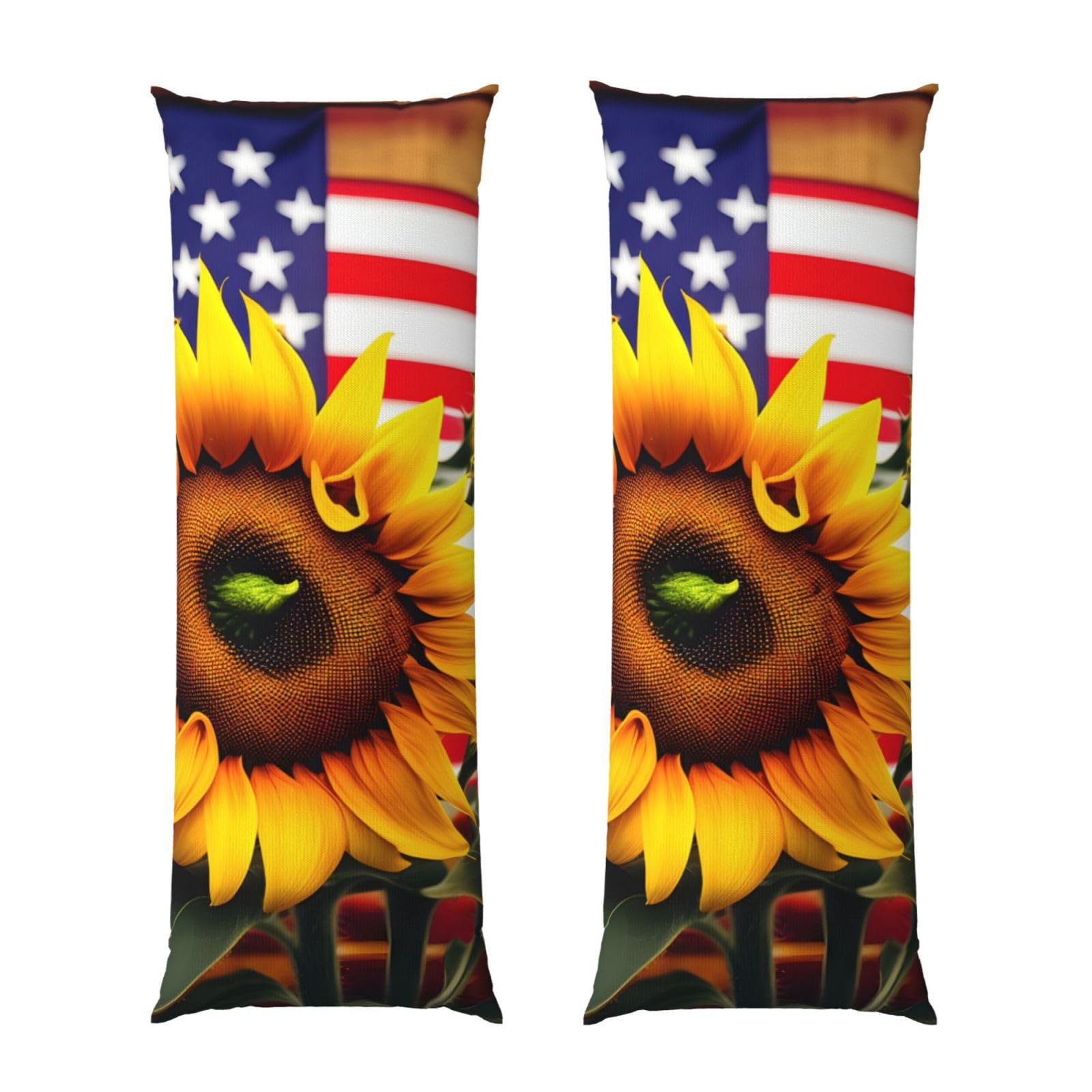 Housse de coussin de corps pour lecture au lit taie esthétique tournesol