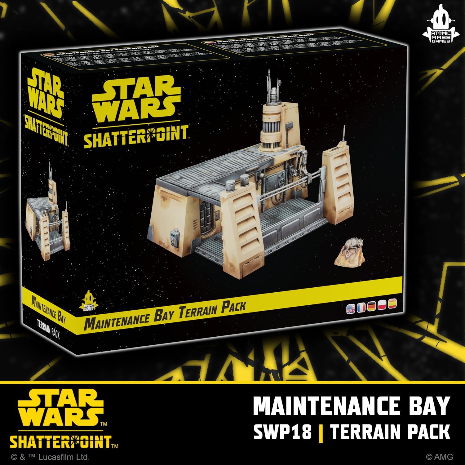 Star Wars Shatterpoint Maintenance Bay Terrain Pack - Enhance Gameplay! Tabletop Miniatures Game for Kids and Adults, Ages 14+, 2 Players, 90 Minute Playtime, Made by Atomic Mass Games