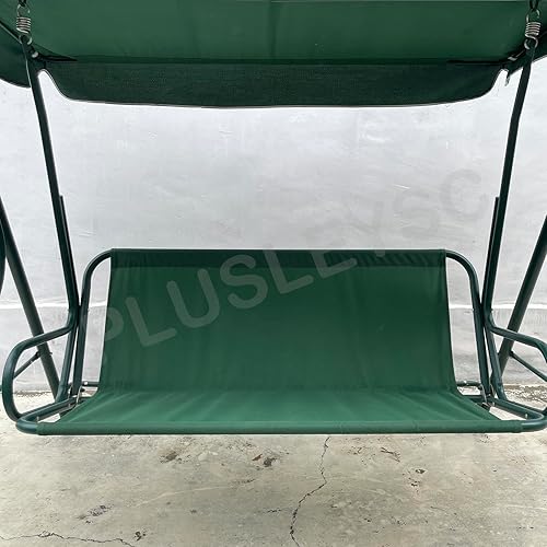 Miniatura 7 de Asiento de repuesto para columpios de patio, funda de asiento de columpio de tela gruesa impermeable 900D, resistente de 23 plazas (verde oscuro,