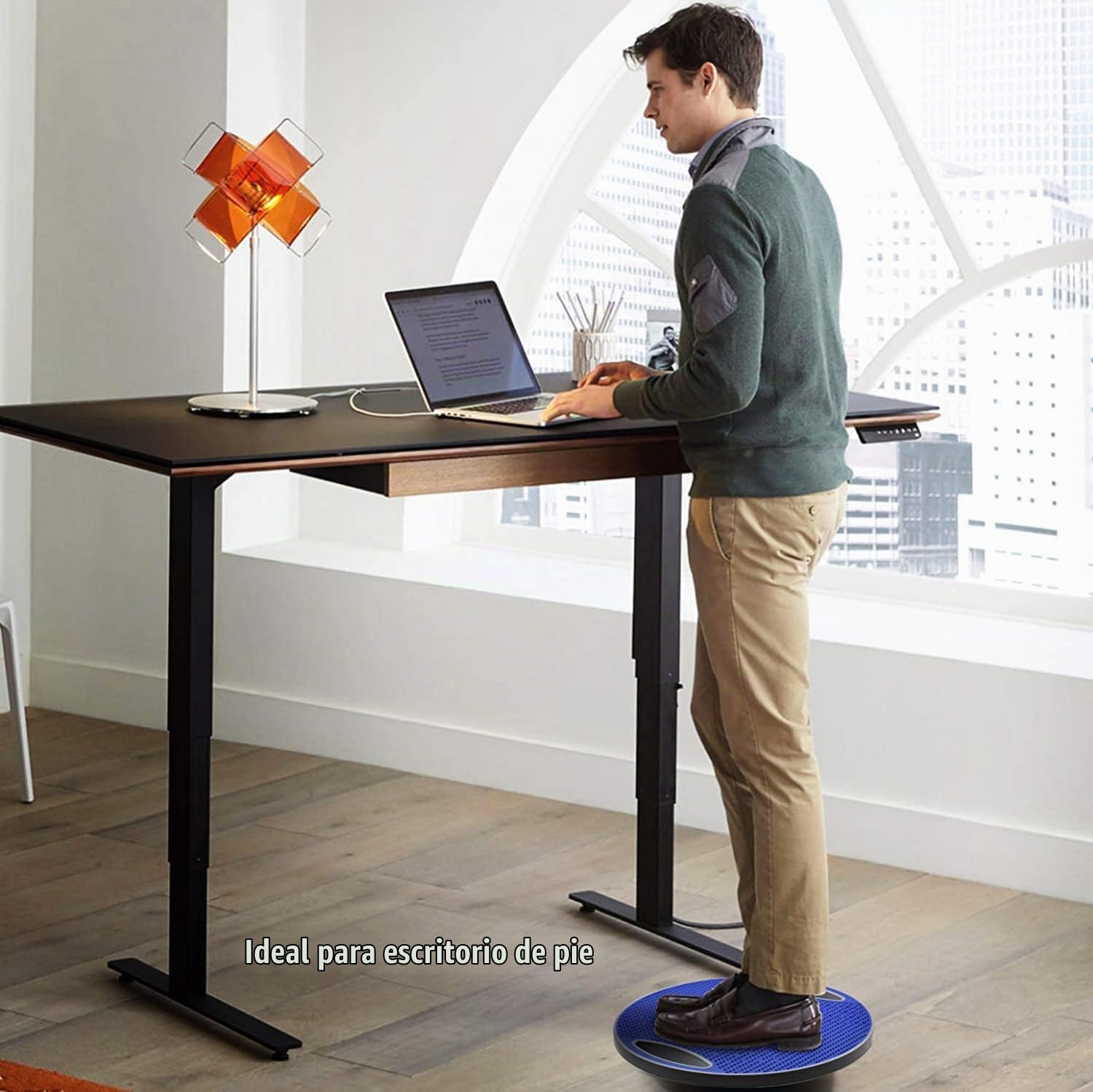 Yes4All Premium Wobble Balance Board -Tablero de Equilibrio Redondo de 40 cm Pulgadas para Escritorio de pie, Entrenamiento básico, Entrenamiento de Gimnasio en casa