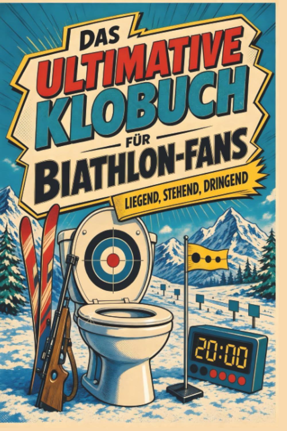 Das ultimative Klobuch für Biathlon-Fans: Liegend, stehend, dringend. Lustiges Geschenk für Biathleten, Wintersport und Weltcup