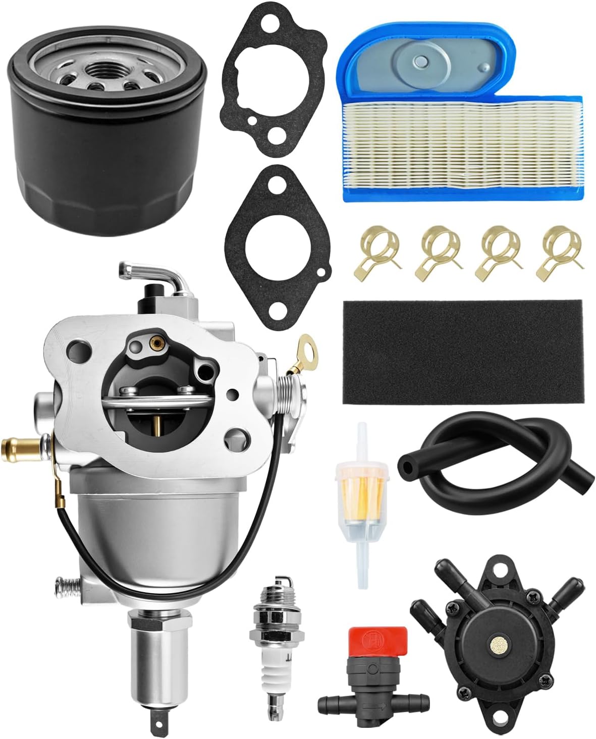 Carburetor 15003-7037 Fit for Kawasaki FH451V FH500V FH531V Series Lawn Tractor Engine, Replace AM130924 15003-2641 15003-2698 15003-7012 15003-7029 15003-7032 15003-7034 15003-7035