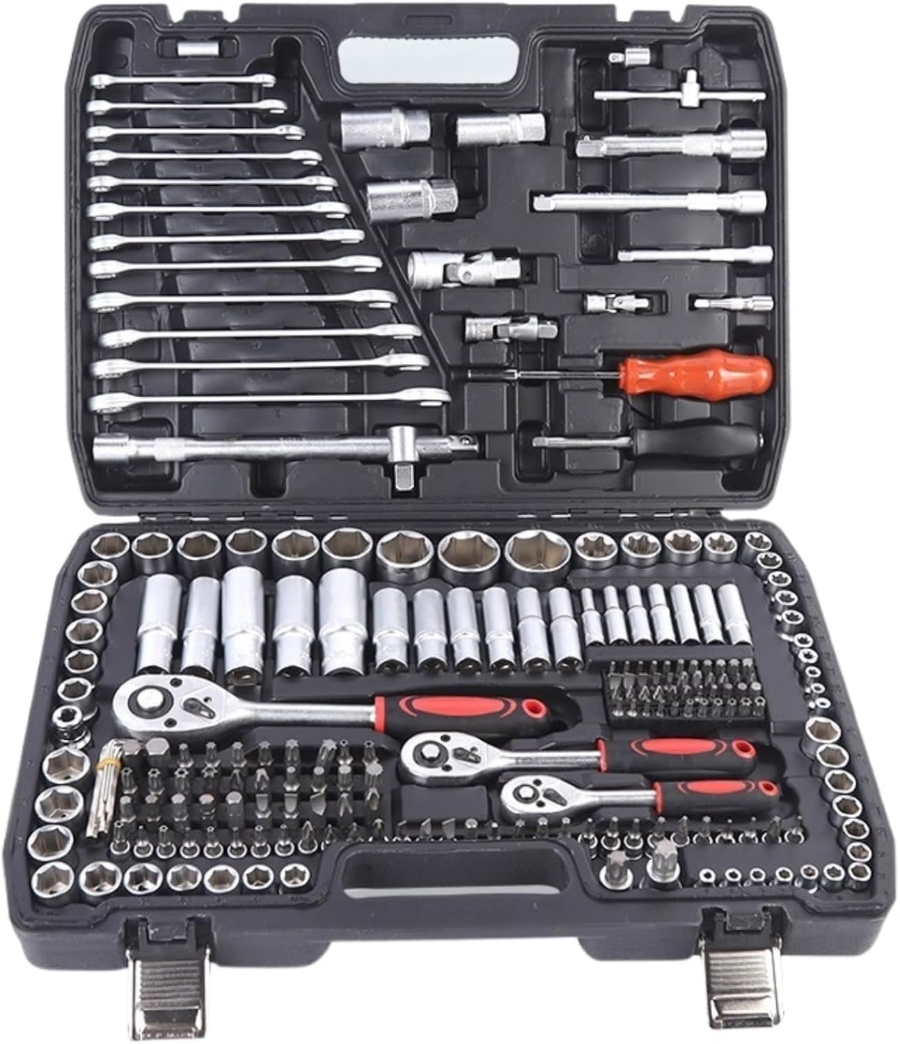 Auto Tool Set 216piece Socket Ratchet Wrench Screwdriver Set Househole Tool for Car Repair Hand Tool Kit Home Repair Tool Kit