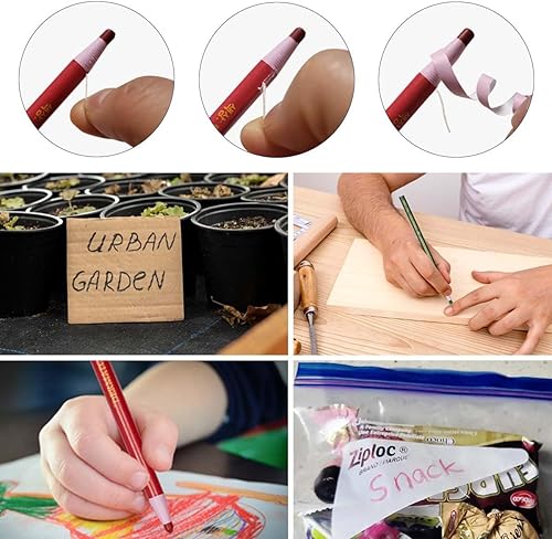 Miniatura 5 de Diamond, marcadoreslápices de cera que de pelan, para vidrio, celofán, vinilo, metal, etc. (12 lápices), Azul