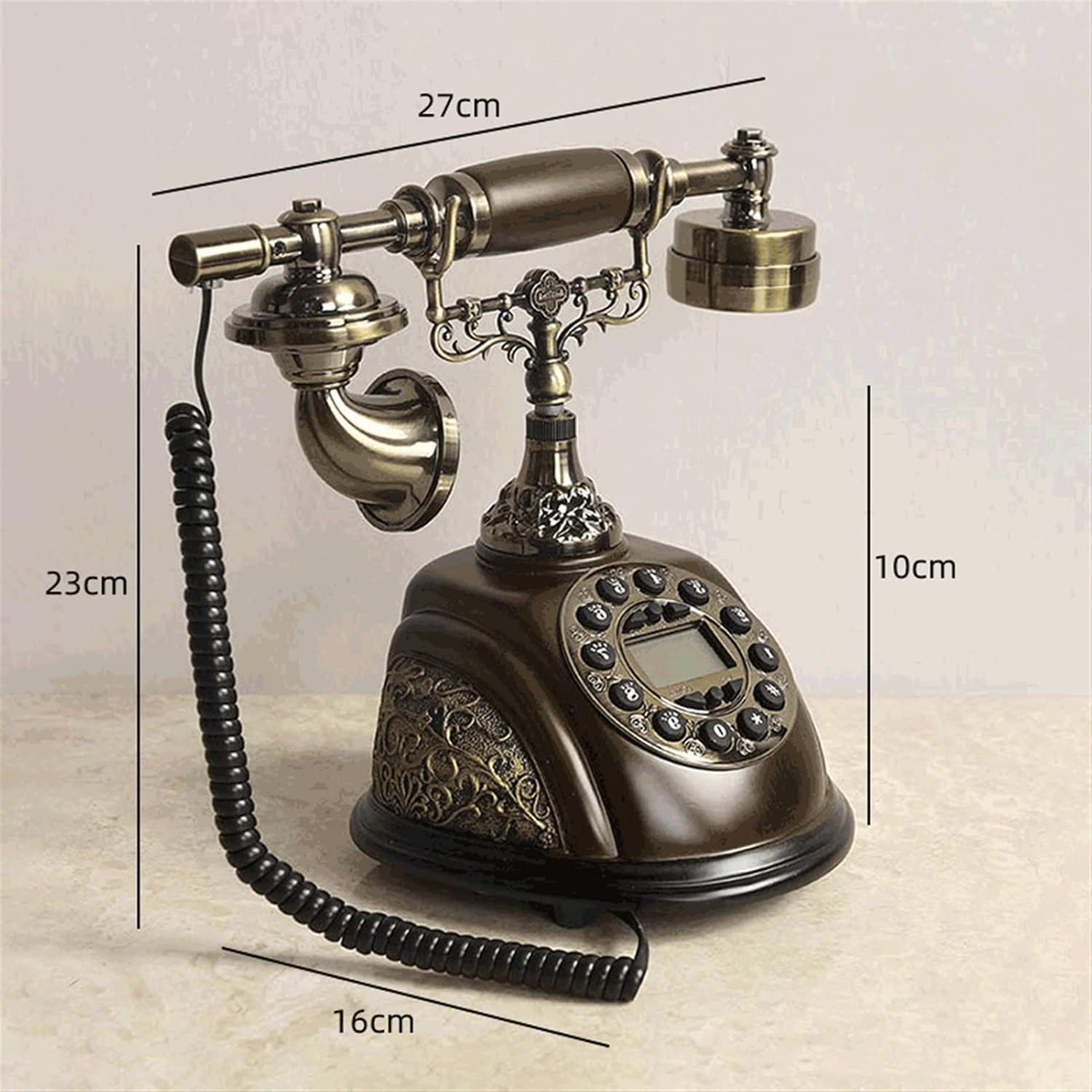 American Retro Telephone Ornaments Home Accessories Home Living Room Antique Crafts (Color : C, Size : One) (C One)