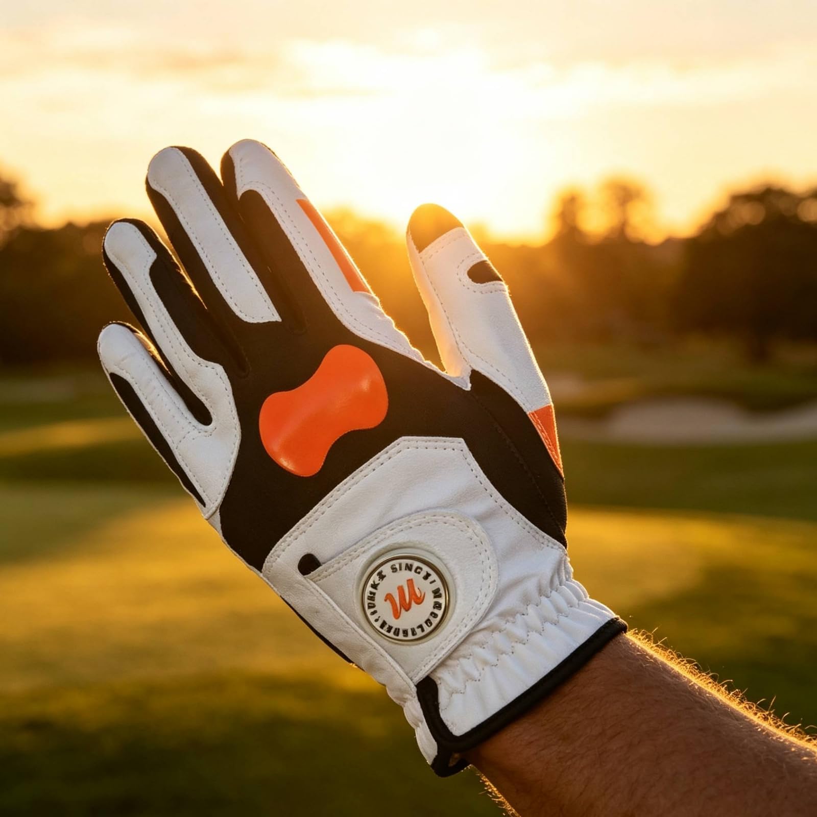Guanto da Golf con Palmo Antiscivolo Resistente Guanto da Golf con Impugnatura in Silicone Durevole Accessorio Sportivo per Golfisti