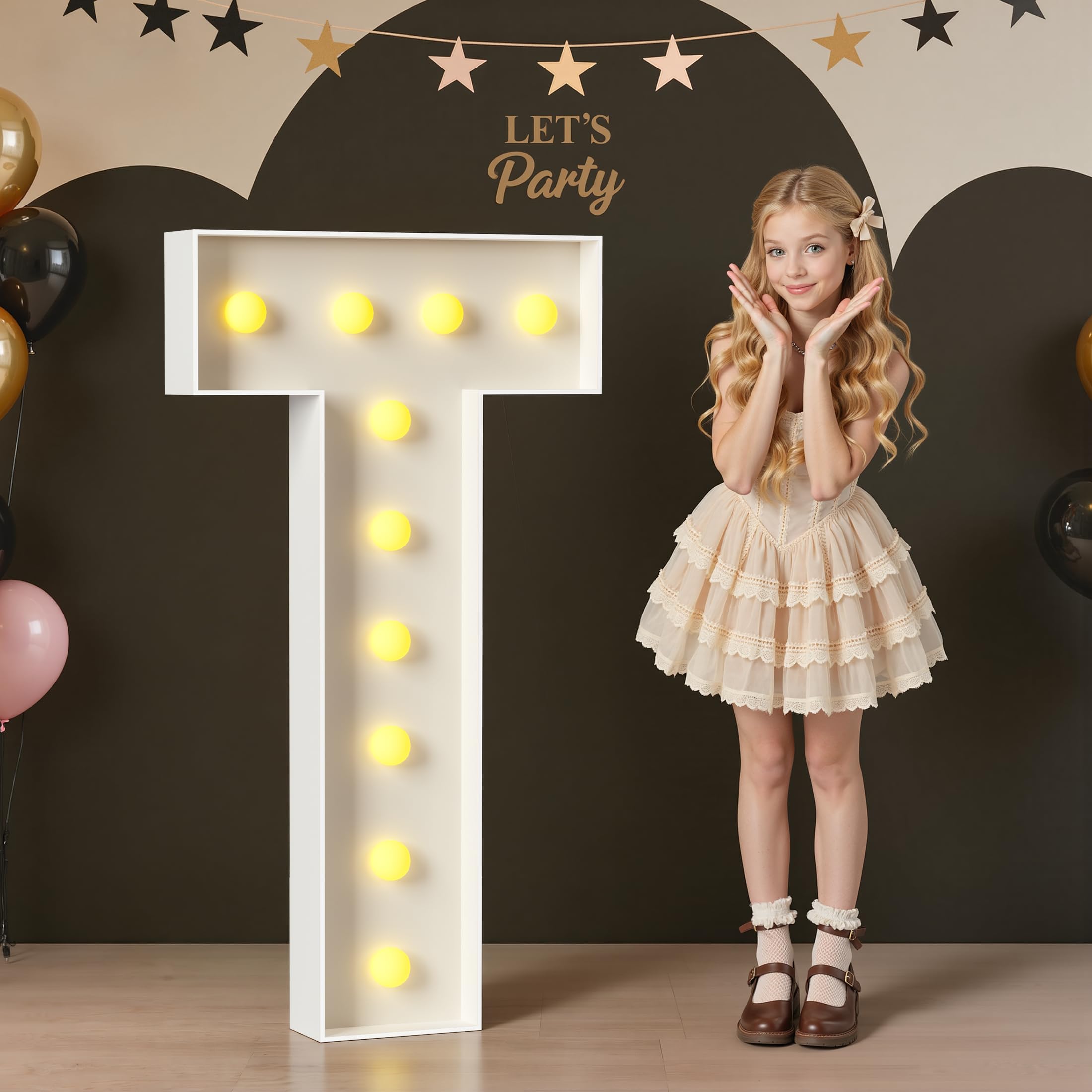 Photo 1 of Mixifox Marquee Letter T Light - 4FT