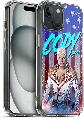 Miniatura 18 de Head Case Designs Funda de gel suave con licencia oficial de la WWE American Nightmare Flag Cody Rhodes Graphics compatible con Apple iPhone 7