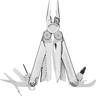 Wave+ Multi-Tool - 18-in-1 Heavy-Duty Stainless Steel Tool with Blades, Pliers & Wire Cutters, Stainless Steel