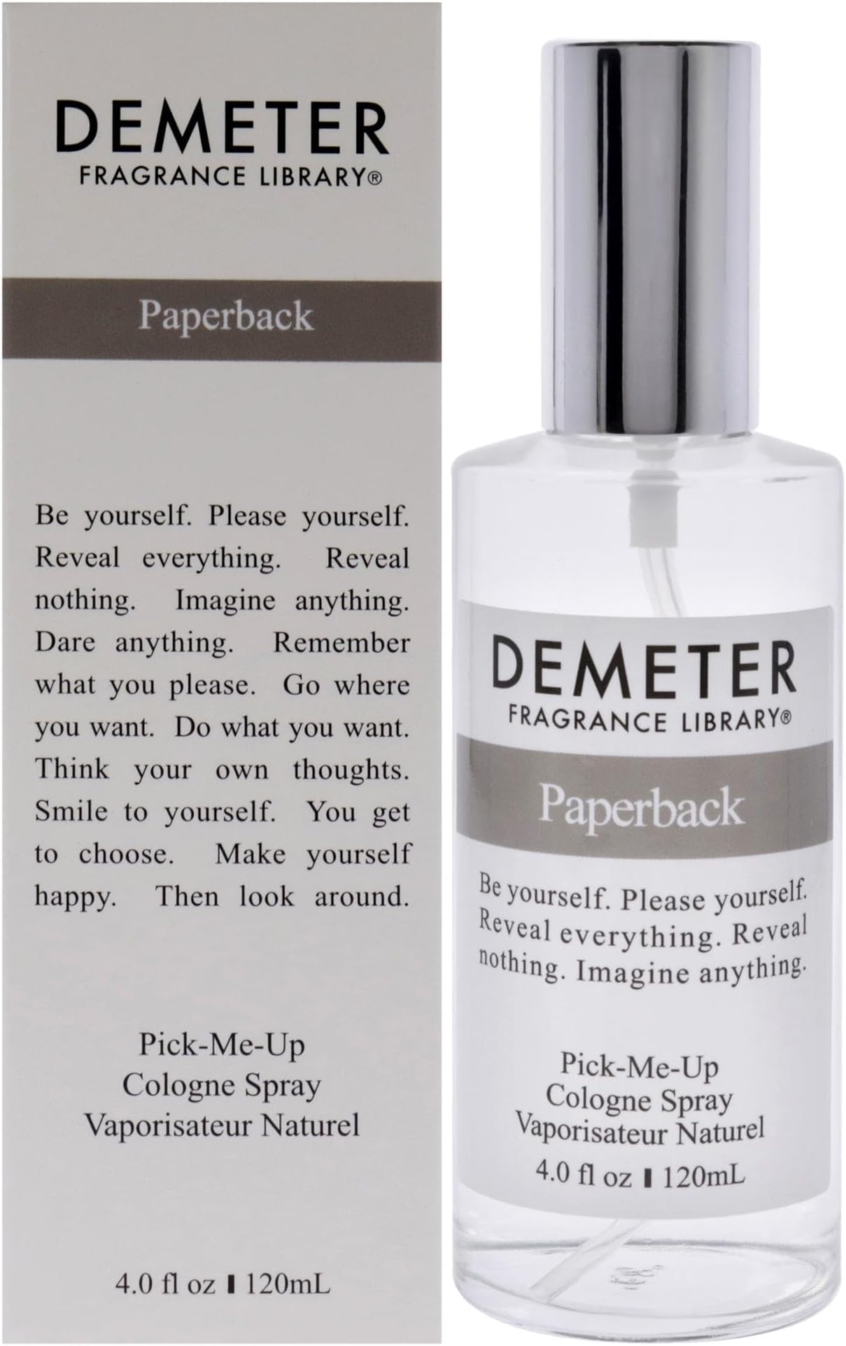 Paperback Cologne Spray for Unisex, 4 Ounce