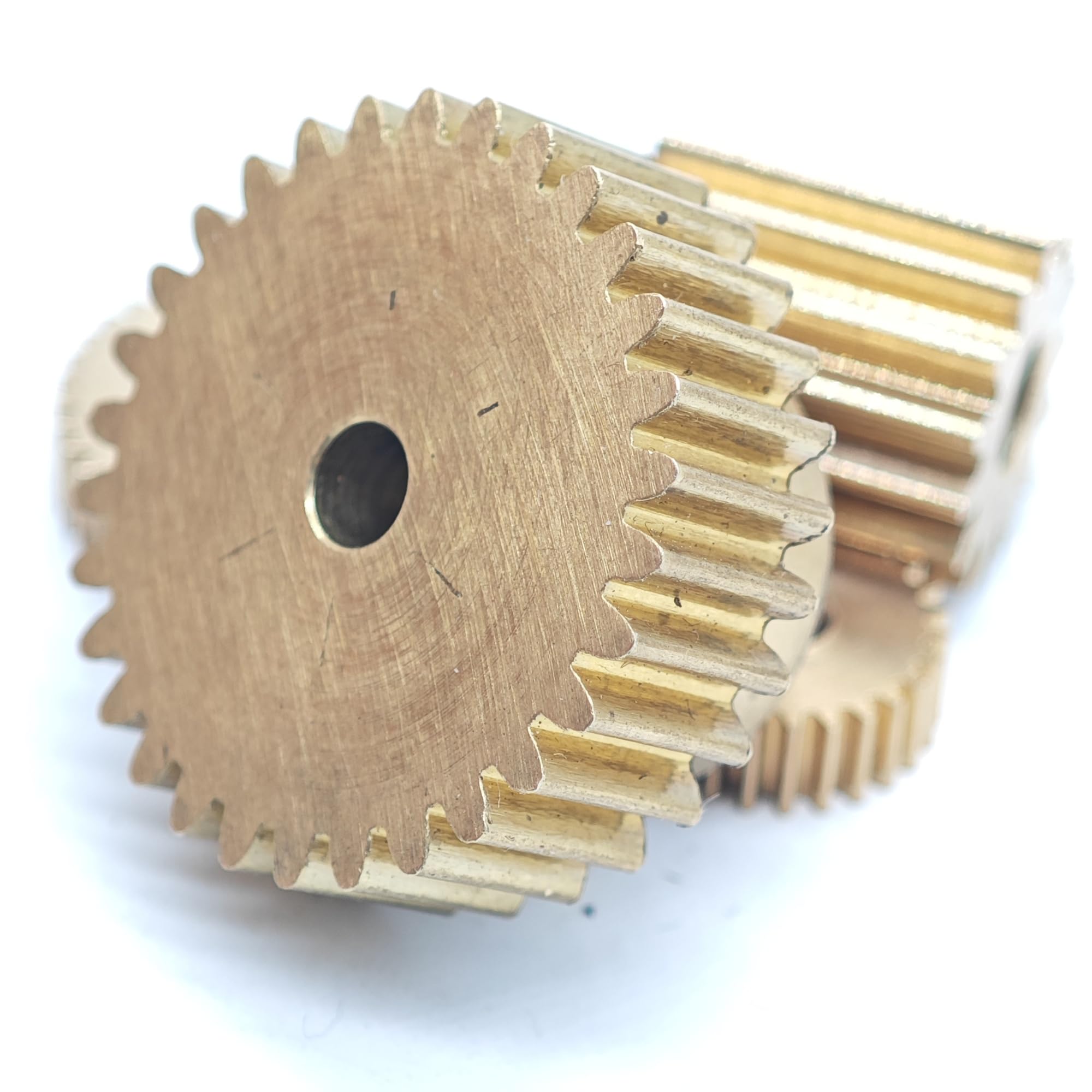 0,6M 140T Messing-Stirnrad mit geraden Zähnen, Ritzel, Modul 0,6, 140 Zähne, flaches zylindrisches Zahnrad, Getriebe, mechanisches Zahnrad Mechanisch(3mm bore)