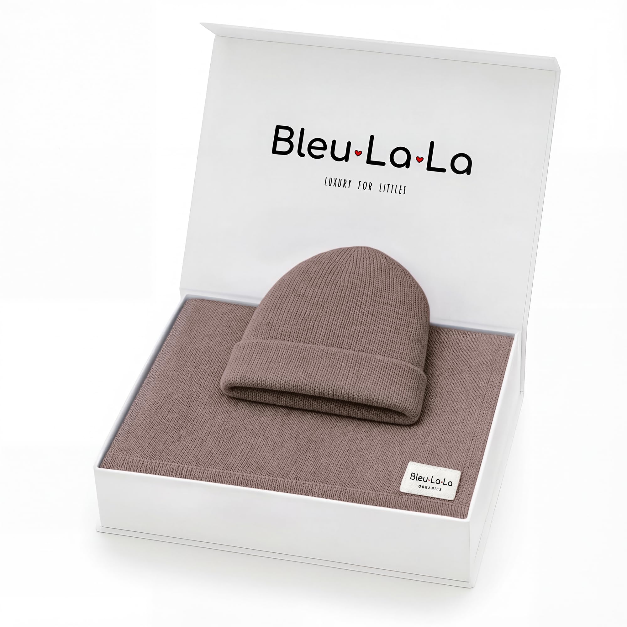 Baby Gift Set - Organic Cotton Blanket + Hat Set