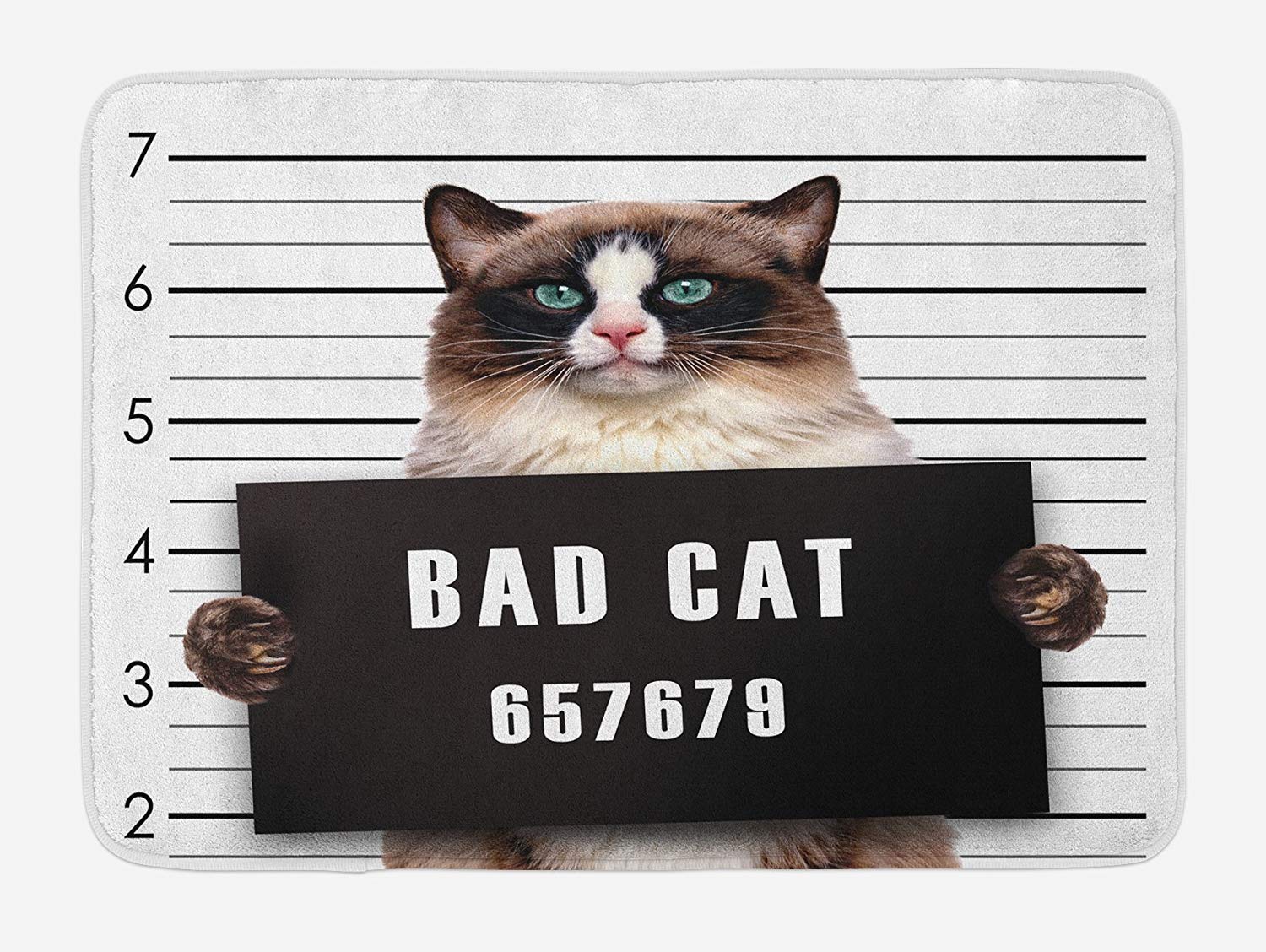 Cat Bath Mat Bad Gang Cat In Jail Kitty Under | Desertcart Seychelles
