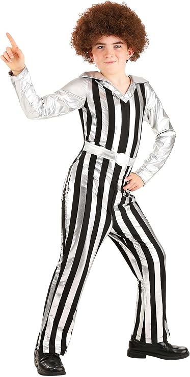 Fun Costumes Kids Dazzling Disco Dude Costume - X-Large