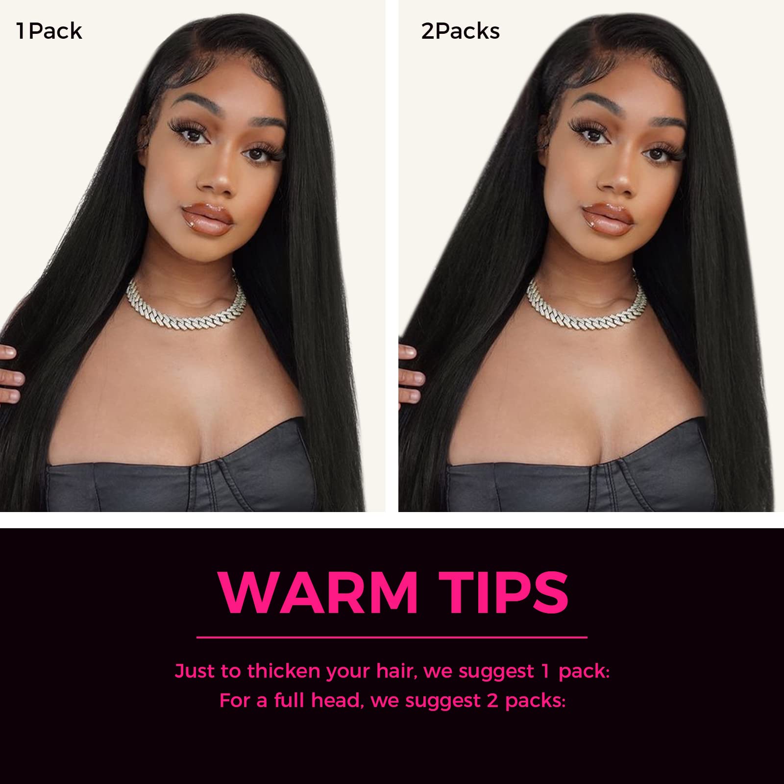 Amazon.com : Lashey Clip in Hair Extensions, Straight 9pcs  display picture 2