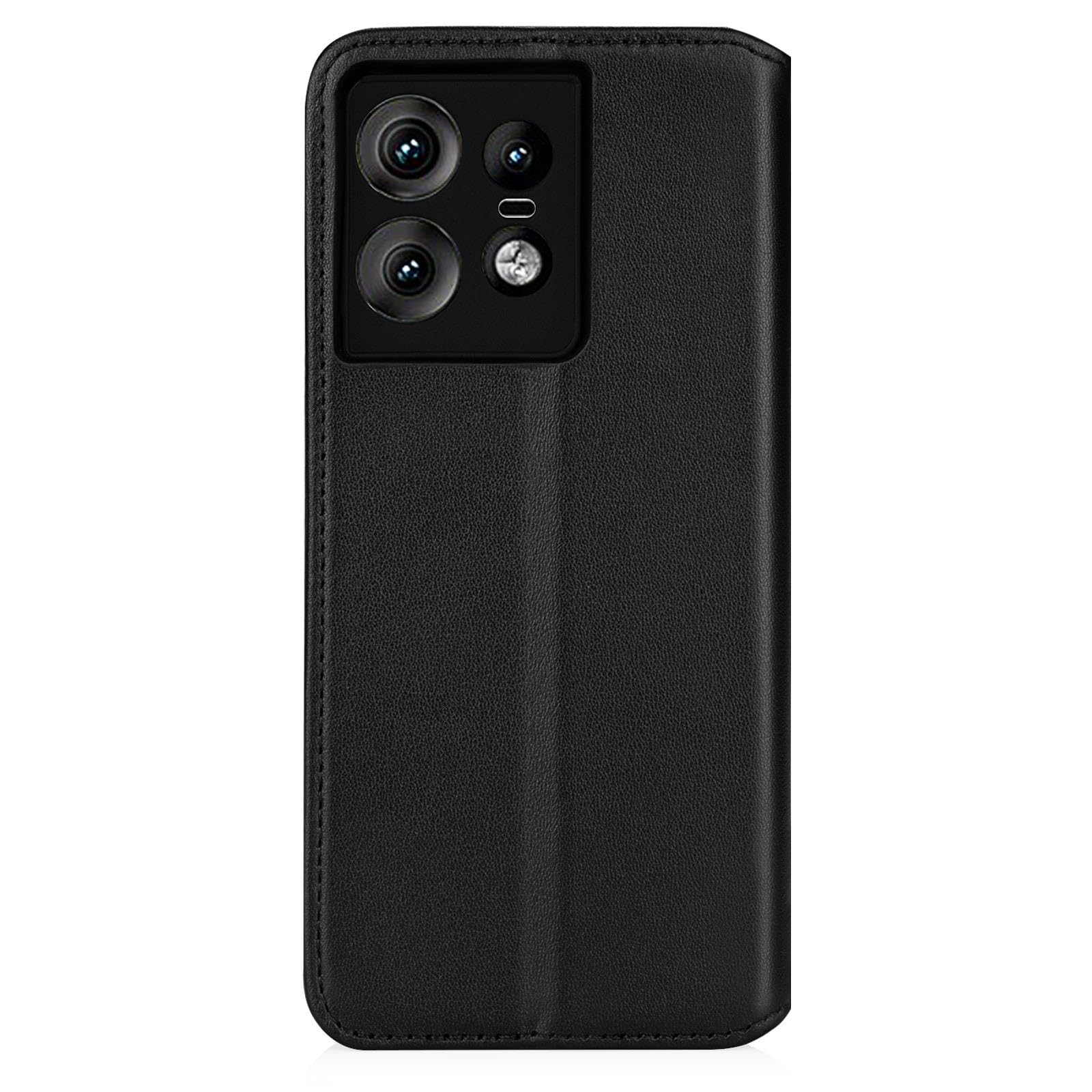 Lederhülle Für Motorola Edge 50 Fusion – Mit RFID-Schutz, Magnetverschluss & Standfuß