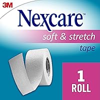 Vista 2 de Nexcare Cinta de primeros auxilios suave y elástica, ayuda a mantener las lesiones limpias y protegidas, 1 pulgada x 6 yardas