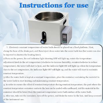 Lab Water Bath,Digital Thermostatic Lab Water Bath,Scientific Digital Lab Water Bath,Lifting Digital Heating Device Stainless Steel Liner,For Food Heating Biological Experiment 5L