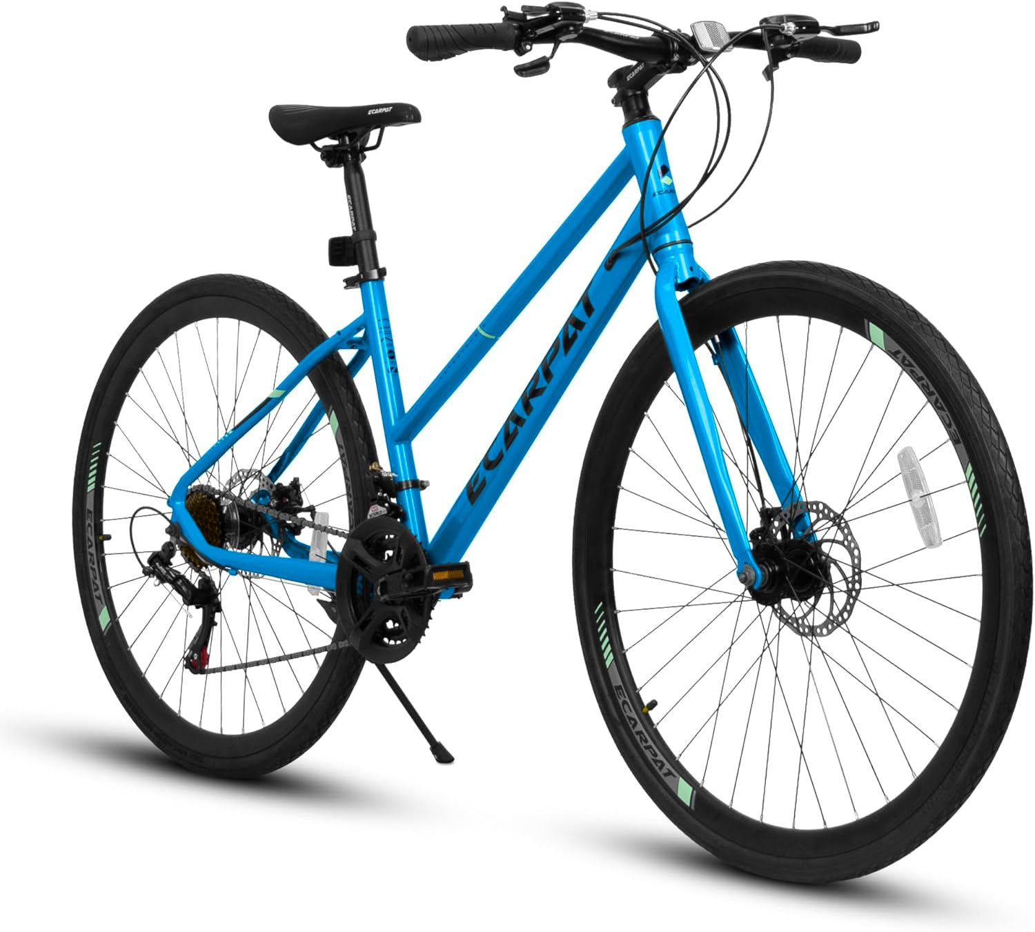 700C Road Bike – 21-Speed Drivetrain, Disc Brakes, Wide 35mm Tires, Aluminum Alloy Wheels – Ideal for Urban Commuting & Student Rides