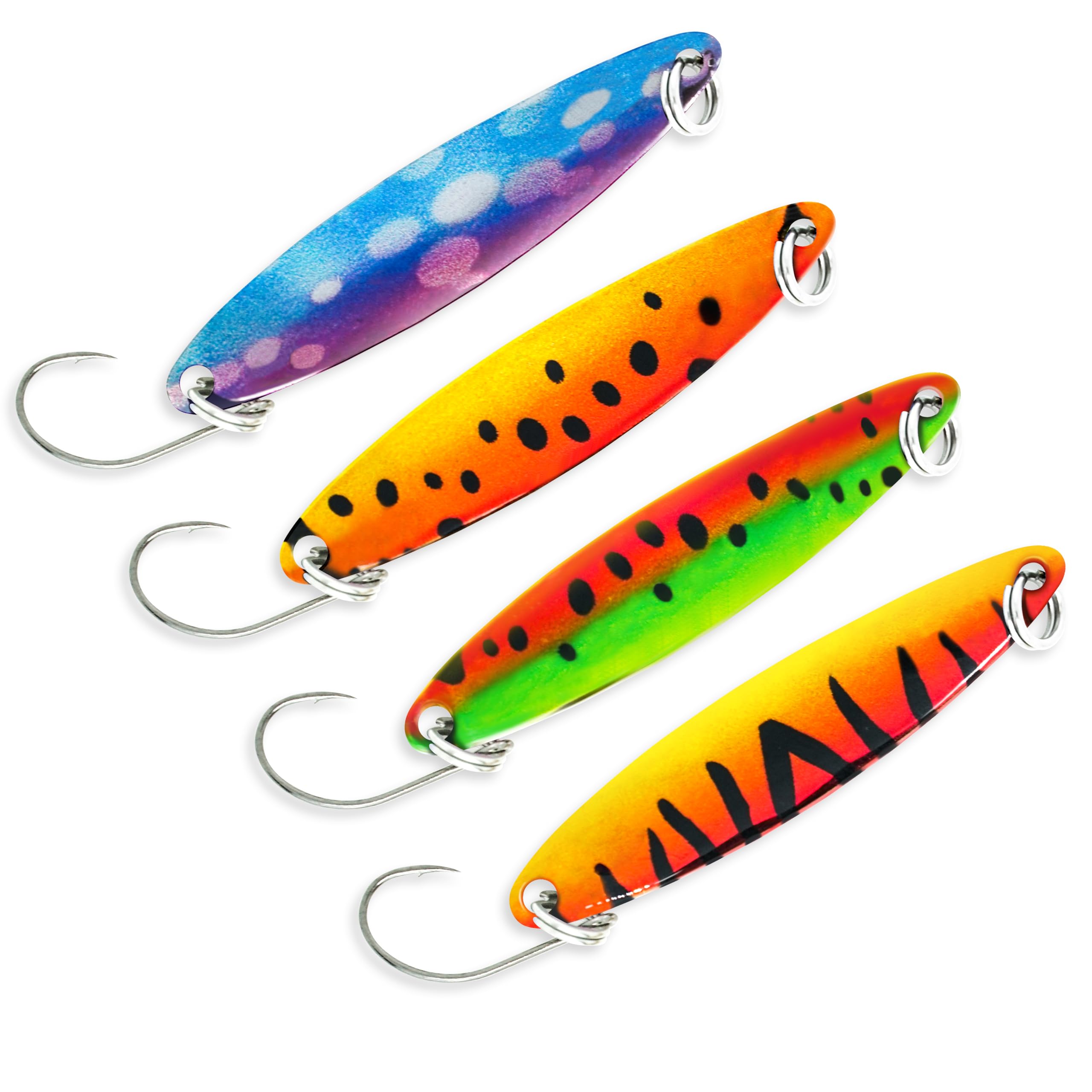 bass spoon fishing lure THKFISH Best Spoons Lures for Trout Pike Crappie Walleye The Nichols Bass Mafia Larry Spoon offers a substantial profile with the action to match Fishing Lures for Saltwater/Freshwater, Metal